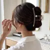 Pinza de tiburón extragrande con un toque de alta gama, pinza para el cabello exquisita y robusta para la parte posterior de la cabeza, adecuada para cabello grueso