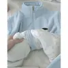 Casaco Feminino de Lã de Cordeiro, Jaqueta de Fleece de Inverno com Forro Espesso, Adequado para Profissionais do Escritório, Com Forro de Fleece e Espessado