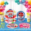 Nuevo Paw Patrol Cumpleaños Infantil Fiesta de Vacaciones Desechable Banner de Perro Plato de Papel Vaso de Papel Plato de Papel Suministros para Fiesta