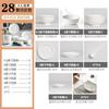 Platos de Porcelana Blanca Hueso, Platos Hondos para Uso Doméstico, Juego de Platos de Cena de Cerámica Blanca, Platos Hondos de 6 pulgadas, Fábrica de Vajilla de Porcelana Blanca