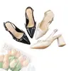 Sandalias de Moda Elegantes para Eventos Sociales, Estilo Francés, Puntiagudas, Tacón Alto, Escote Bajo, Tacón Grueso, Novedad Primavera/Verano 2026