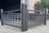 Valla de patio moderna minimalista de aleación de aluminio para exteriores, barandilla de escaleras de arte de aluminio para villa, pasamanos, valla de jardín