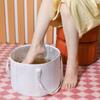 TikTok Hot-selling Viagem Folding Foot Bucket Alumínio Film Isolamento Tecido Pé Bucket Isolamento Doméstico Pé Lavagem Bucket Lavatório