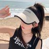 Verano 2025 nuevo sombrero de sol para mujer de copa vacía de ala grande protector solar anti-ultravioleta para exteriores sombrero de sol para la cara