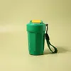 Caneca de Viagem de Aço Inoxidável de Alta Aparência, Venda Quente Transfronteiriça, Simples e Conveniente com Alça de Transporte, Copo Térmico, Garrafa de Água Octogonal, Personalizável