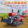 Rotocultivador de tipo oruga Agrícola pequeño multifuncional para invernadero huerto zanjeo y fertilización diésel tierra de cultivo por micro-rotocultivador