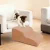Escalera de Escalada para Perros Pequeños y Gatos para el Hogar de 2, 3 y 4 Escalones, Peldaños Antideslizantes, Escalera para Sofá de Cama para Mascotas Multicapa Desmontable y Lavable