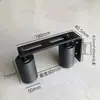 Roda de Clipe para Porta de Pátio em Aço Inoxidável Dispositivo Anti-Balanço de Nylon Anti-Colisão Anti-Queda Limitador de Arte em Ferro Suporte de Eixo Ajustável