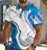 Camisa Polo Estilosa com Gola para Homens, Camiseta Casual de Manga Curta, Novo Modelo de Verão para Comércio Exterior da Amazon, Atacado