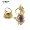 MPR071 anillo grande exagerado de perla artificial de piedra preciosa de color natural clásico se puede usar como anillo de fiesta Joyería