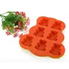 Nove likes forma de bolo de silicone forma de bolo de silicone kit com 6 peças forma de bolo em formato de flor ferramenta de panificação para forno