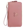 2025 Nueva Cartera Larga para Mujer Moda Japonesa y Coreana Gran Capacidad Bolso de Mano con Doble Cremallera Billetera para Monedas de Estudiante Bolso para Teléfono Móvil