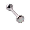 Clavo de titanio G23 nuevo transfronterizo con lengua de flash 4 mm diente interno mini Aobao aro para la lengua 14g perforación decoración de lengua de rosca interna