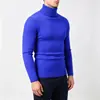 Comércio Exterior Outono/Inverno 2026 Suéter Masculino de Tricô Trançado Estilo Coreano Slim Gola Alta Camada Base Malha Roupa Íntima