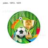 Diseño Copa Mundial de Fútbol Suministros para Fiesta de Cumpleaños Vajilla Plato de Papel Servilleta Mantel Decoración Suministros
