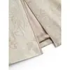 Nueva Falda Jacquard de Estilo Chino para Mujer Diseño de Mujer Nicho Hebilla Retro Dividida de Longitud Media Cintura Alta Falda de Corte A