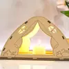 Luz Noturna de Tenda de Madeira Amazon Tenda de Acampamento Velas de Madeira de Natal Abajur Decoração de Casa