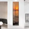 Pintura decorativa de tira delgada para el recibidor, pegatina simple para pasillo y pasillo, versión vertical para columnas estrechas, arte de pared autoadhesivo, una opción de regalo perfecta