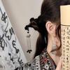Nova Presilha de Madeira Chinesa Feminina Antiga Hanfu Cheongsam Acessórios para Cabelo Presilha de Cabelo Disco Clássico Simples Moderna Headwear