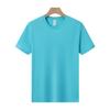 Camiseta de Verão Peso Pesado Algodão Puro Gola Redonda Manga Curta com Logo Estampado, Uniforme de Trabalho, Camiseta Cultura Corporativa, Bordada, Unissex