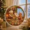 Atrapasueños Navideños Transfronterizos, Atrapaluces Rompecabezas Mágicos Estilo Vidrio Marino Navideño