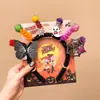 Diadema de Halloween, Diadema Luminosa de Cuernos de Calabaza, Accesorios Divertidos para Fotos, Accesorios para el Cabello, Decoraciones para Vestidos Festivos