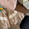 Ropa de Invierno para Niños 2026 Otoño e Invierno Estilo Coreano Chaqueta de Algodón con Borrego por Ambos Lados para Niñas, Abrigo de Invierno y Otoño con Forro de Borrego 6570