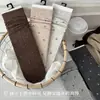 Meias com Estampa Floral Meia de Cano Médio Meias de Algodão Primavera Verão Estilo Retrô Acadêmico ins Estilo Coreano Meias Longas Amontoadas Indústria de Meias de Zhuji
