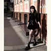 Elegante vestido largo de terciopelo estilo francés para mujer, entallado a la cintura y adelgazante, nuevo modelo otoño e invierno 2026, pequeño vestido negro estilo Hepburn