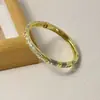 Pulseira Esmaltada Pintada à Mão com Flores e Trepadeiras Vintage para Mulheres, Joia de Liga de Esmalte Estilo Étnico Artístico, Novo Modelo Transfronteiriço, 10 Cores Disponíveis