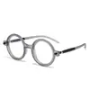 Nuevo Marco de Gafas Anti-Luz Azul Plano para Hombres y Mujeres, Moda Europea y Americana, Marco Redondo, Lente Plano de Tendencia para Posar
