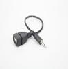 Adaptador de coche 3.5 a USB hembra cable de audio OTG para coche aux3.5 aux a USB hembra conexión de disco U