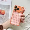 Estojo quadrado com poás em degradê de estilo nicho para iPhone 17 Pro Max, minimalista 17 Pro, fresco 17 proteção total