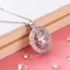Collar Redondo de Diamante de Plata de Ley S925 para Mujer, Colgante de Moda, Estilo Coreano Minimalista, Personalidad Estudiantil, Cadena de Clavícula Sencilla Chapada en Oro