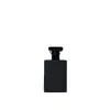 Direto da fábrica garrafa retangular preta para perfume garrafa transparente tampa de rosca quadrada plana garrafa vazia para perfume