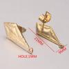 Pendientes de acero inoxidable, accesorios, gancho para la oreja, bricolaje, hechos a mano, redondos con anilla, cuentas redondas, pasador para la oreja, pendientes chapados en oro al vacío
