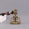 Colgante Estatua de Buda Bodhisattva Manjushri Llavero de Latón Accesorio Adorno Mini de Guanyin Utensilios de Cobre Antiguo Colgante de Regalo