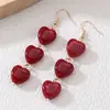 Brincos de Design Novo Amor Transfronteiriços Brincos Moda Personalidade Simples Brincos de Amor de Cinco Elo Brincos para Mulheres
