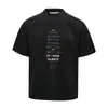 Camiseta de Manga Corta de Verano para Hombre, Retro Americano, Simple, Estampado de Letras de Nicho, Versátil, Holgada, Casual, Top de Media Manga, Moderno