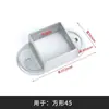 Accesorios para Barandillas Soporte de Fijación de Instalación Base de Montaje para Barandilla de Balcón Conector de Tubo Cuadrado de Acero Zincado