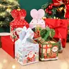 Caja de Manzana Navideña Caja de Papel Caja de Regalo de Manzana Nochebuena Caja de Regalo de Santa Claus Caja de Empaque Caja de Empaque Creativa para Regalo
