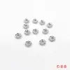 Retenção de cor forte roda do vento e do fogo banhada a ouro espaçador torcido fio 6mm arruela diy miçangas feitas à mão acessórios de miçangas soltas