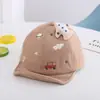 Touca de Bebê Primavera e Outono Estilo Coreano Meninos e Meninas Outono Avião Carro Boné de Baseball de Bebê Bordado Fofo Novo