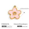 Accesorios de Joyería DIY de Acero Inoxidable Transfronterizos Colgante de Dibujos Animados con Goteo de Aceite Caballo Arcoíris Unicornio Colgante para Pulsera Collar