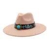 Aliexpress Amazon Otoño Top de Corazón de Gamuza Sombrero Fedora de Ala Ancha Sombrero Jazz de Ala Plana Sombrero de Caballero