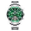 Reloj mecánico automático Green Water Ghost Tourbillon para hombre, reloj para hombre, calendario multifuncional, luminoso, resistente al agua, TikTok