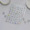 Pegatinas para uñas de gel con purpurina tomomi, pegatinas de uñas frescas y elegantes, estilo de lujo ligero, decoraciones de uñas de estrella de mar coloridas