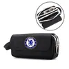 Estuche para Lápices Barcelona Messi Juventus Ronaldo Tela Oxford Doble ac Milan Chelsea Tottenham Real Madrid Bolsa de Almacenamiento para Papelería