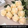 Flor Artificial Rosa Nuevo Estilo Ramo Flor de Plástico Arreglo Decoración Decoración de Sala de Estar Flor Falsa Ramo de Boda