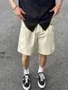 Shorts cargo casuales de estilo maduro con bolsillo grande para hombre, de verano, finos, modernos, estilo americano, de secado rápido, corte holgado
